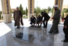 گزارش تصویری مراسم گلباران و عطر افشاني گلزار مطهر شهدا 